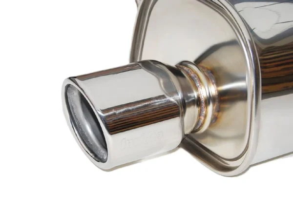 Invidia 08-14 Subaru WRX Sedan Q300 Single Rolled S.S.Tip Cat-Back Exhaust - Image 2