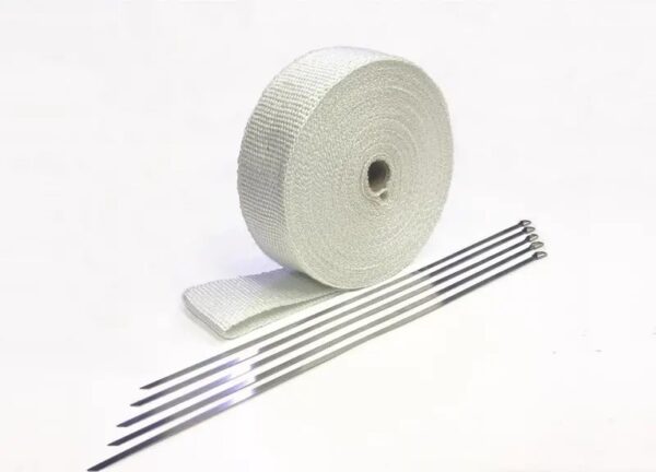 Fiberglass Exhaust Wrap - White - 2" x 50'