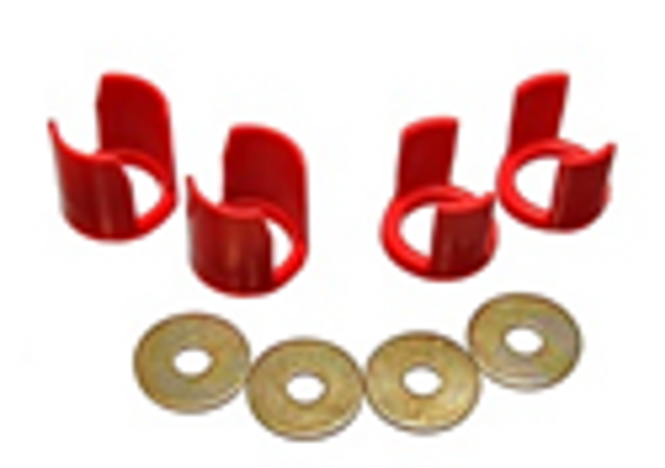 Energy Suspension 7.1113R Rear S13 Subframe Bushing Set RED