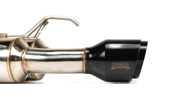 Invidia 11-21 Subaru WRX/STI Sedan Gemini R400 Single Layer Black Tip Cat-Back Exhaust - Image 6