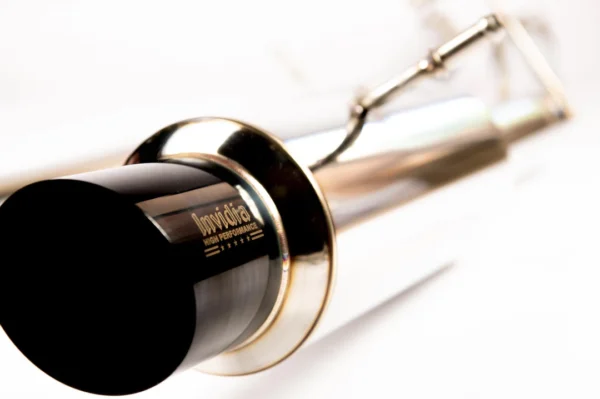 Invidia 11-21 Subaru WRX/STI Sedan Gemini R400 Single Layer Black Tip Cat-Back Exhaust - Image 7