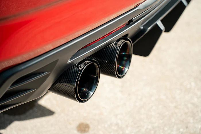 Valved / Axle-Back 4.5 in Carbon Fiber Quad Tips | 2016-2024 Camaro SS ZL1 (21789CF) - Image 3