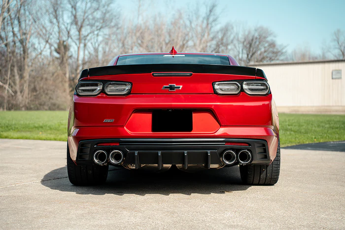 Valved / Axle-Back 4.5 in Carbon Fiber Quad Tips | 2016-2024 Camaro SS ZL1 (21789CF) - Image 7
