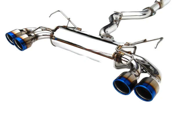 Invidia 08-14 Subaru STI 11-14 WRX Hatchback Q300 Quad Titanium Tip Cat-Back Exhaust - Image 4