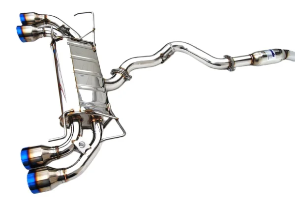 Invidia 08-14 Subaru STI 11-14 WRX Hatchback Q300 Quad Titanium Tip Cat-Back Exhaust - Image 5