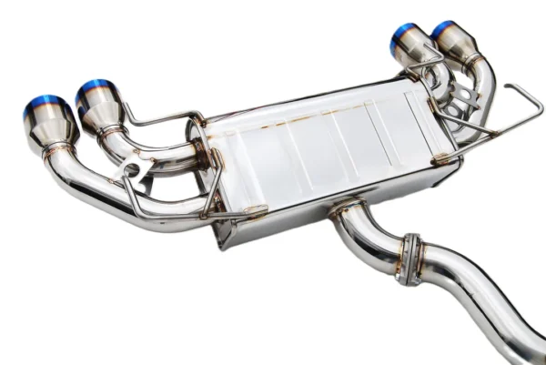Invidia 08-14 Subaru STI 11-14 WRX Hatchback Q300 Quad Titanium Tip Cat-Back Exhaust - Image 3