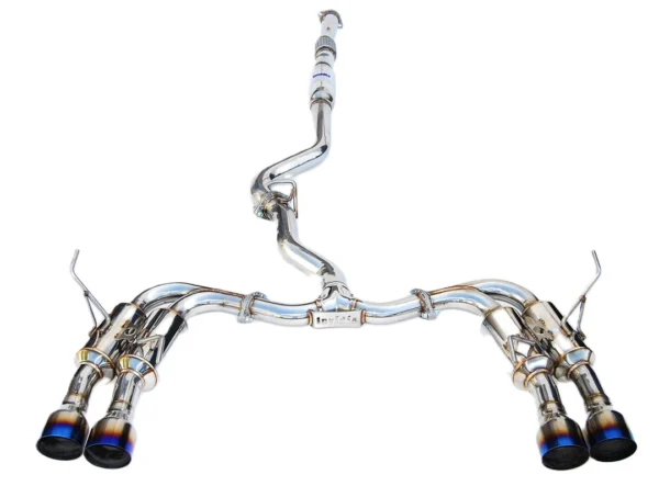 Invidia 15-21 Subaru WRX/STI Sedan Gemini R400 Titanium Tips Cat-Back Exhaust