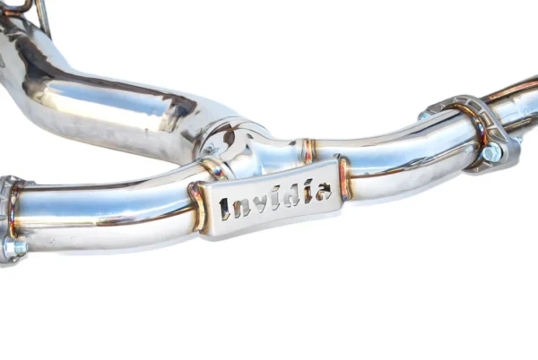 Invidia 15-21 Subaru WRX/STI Sedan Gemini R400 Titanium Tips Cat-Back Exhaust - Image 3