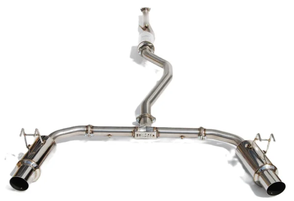 Invidia 22-Up Honda Civic Si Integra Base Dual N1 S.S.Tips Cat-Back Exhaust /  Titanium tip Cat-back Exhaust - Image 2