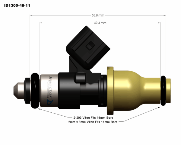 Injector Dynamics ID1300-XDS Injector Kit All Stainless Internals - Image 3