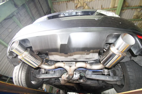 Invidia 08-14 Subaru STI 11-14 WRX Hatchback Dual N1 S.S.Tips Cat-Back Exhaust - Image 2